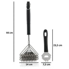 Kit d'entretien complet, 6 pièces, comprenant des sprays, une brosse pour barbecue et un grattoir.