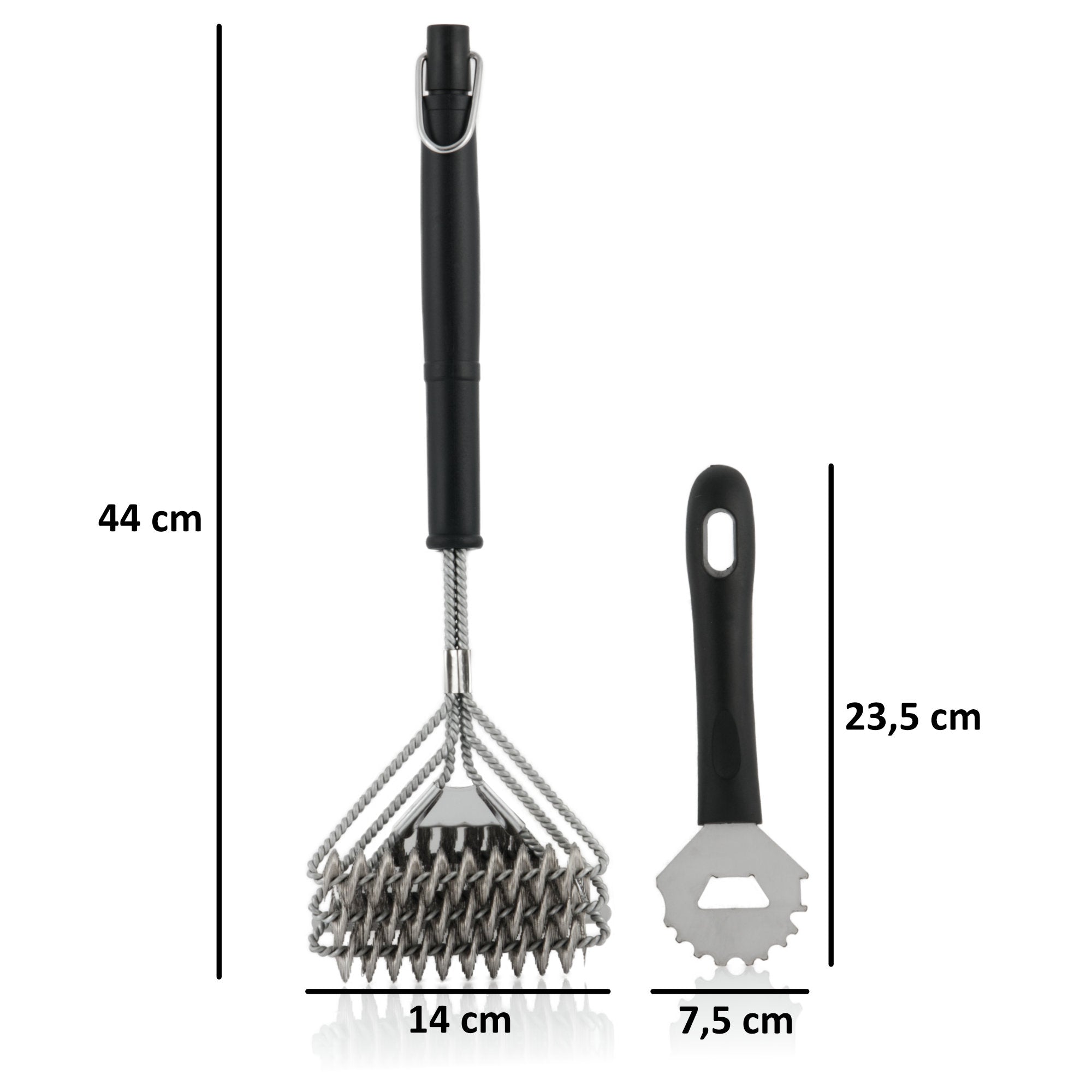 Kit d'entretien complet, 6 pièces, comprenant des sprays, une brosse pour barbecue et un grattoir.