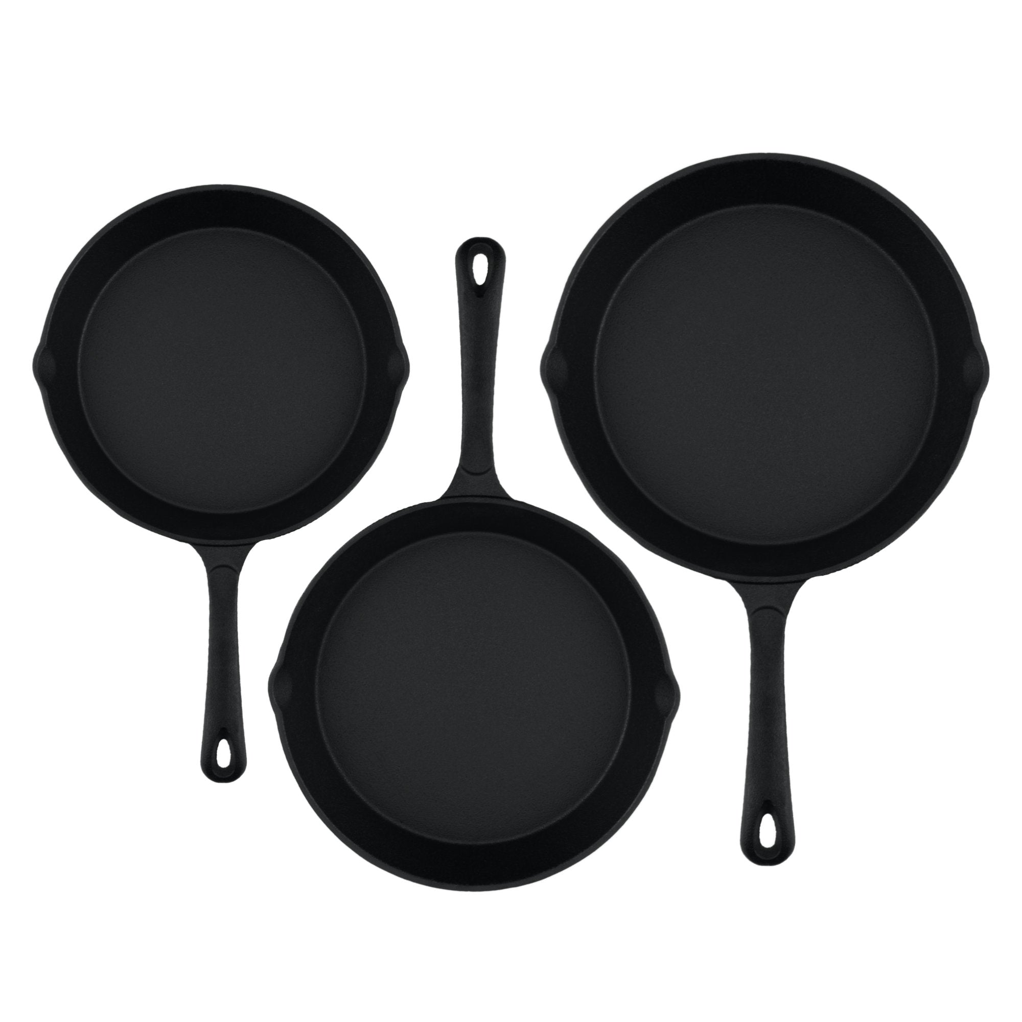 Pfannen Set, Ø 16 cm, Ø 20 cm, Ø 24 cm, Gusseisen