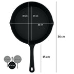 Pfannen Set, Ø 16 cm, Ø 20 cm, Ø 24 cm, Gusseisen