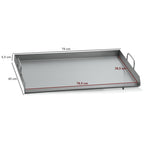 Edelstahl Grillplatte für Gas Grilltisch, 79 x 45 x 13 cm