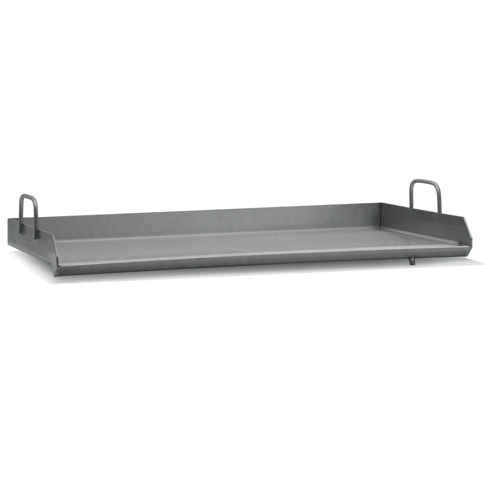 Table de barbecue à gaz, comprenant une plaque de cuisson en acier inoxydable et 2 brûleurs en fonte.