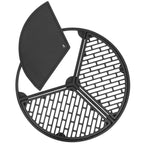 Plancha Set, 2/3 Grillrost, 1/3 Grillplatte, Ø 54,5 cm, Gusseisen,  pre-seasoned
