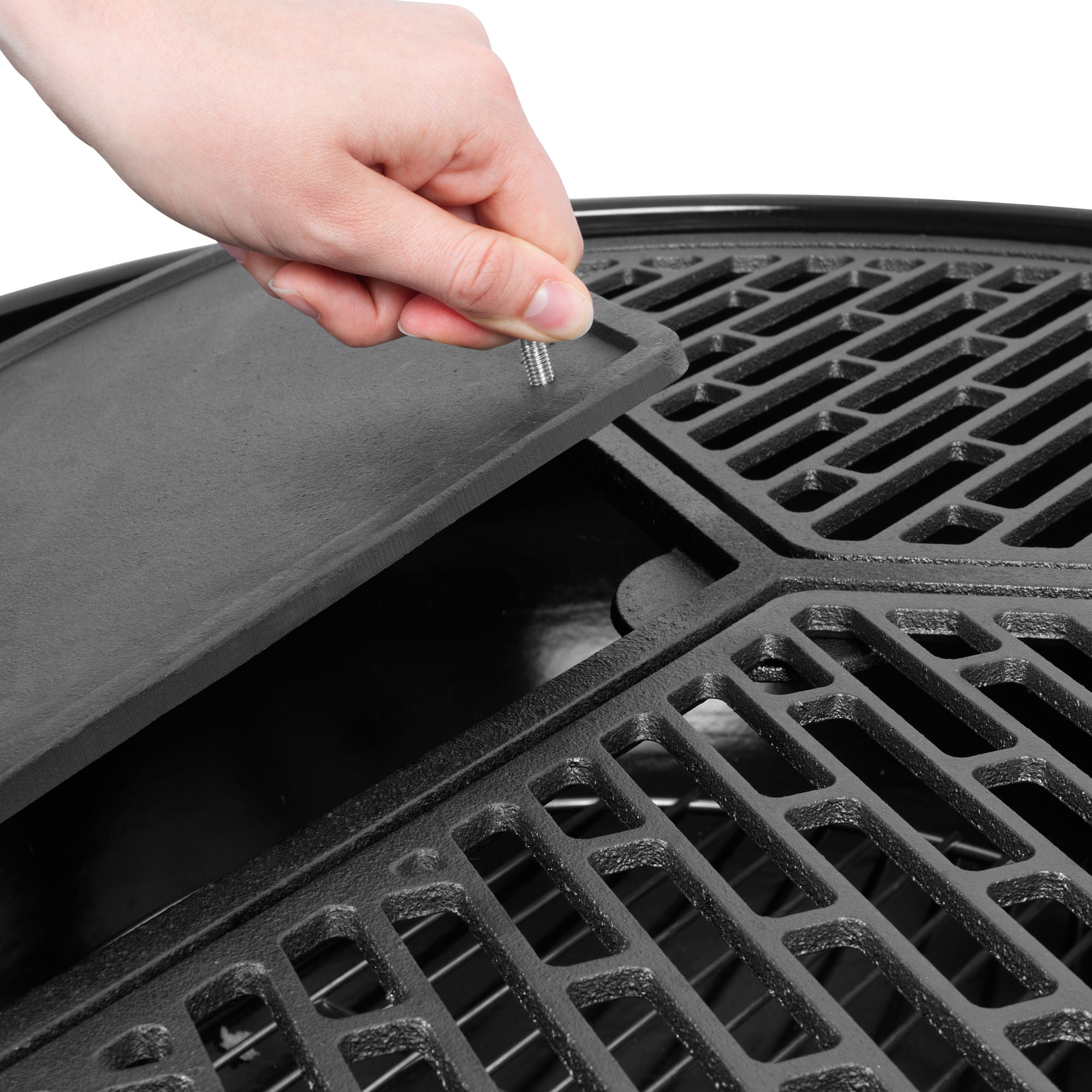 Plancha Set, 2/3 Grillrost, 1/3 Grillplatte, Ø 54,5 cm, Gusseisen,  pre-seasoned