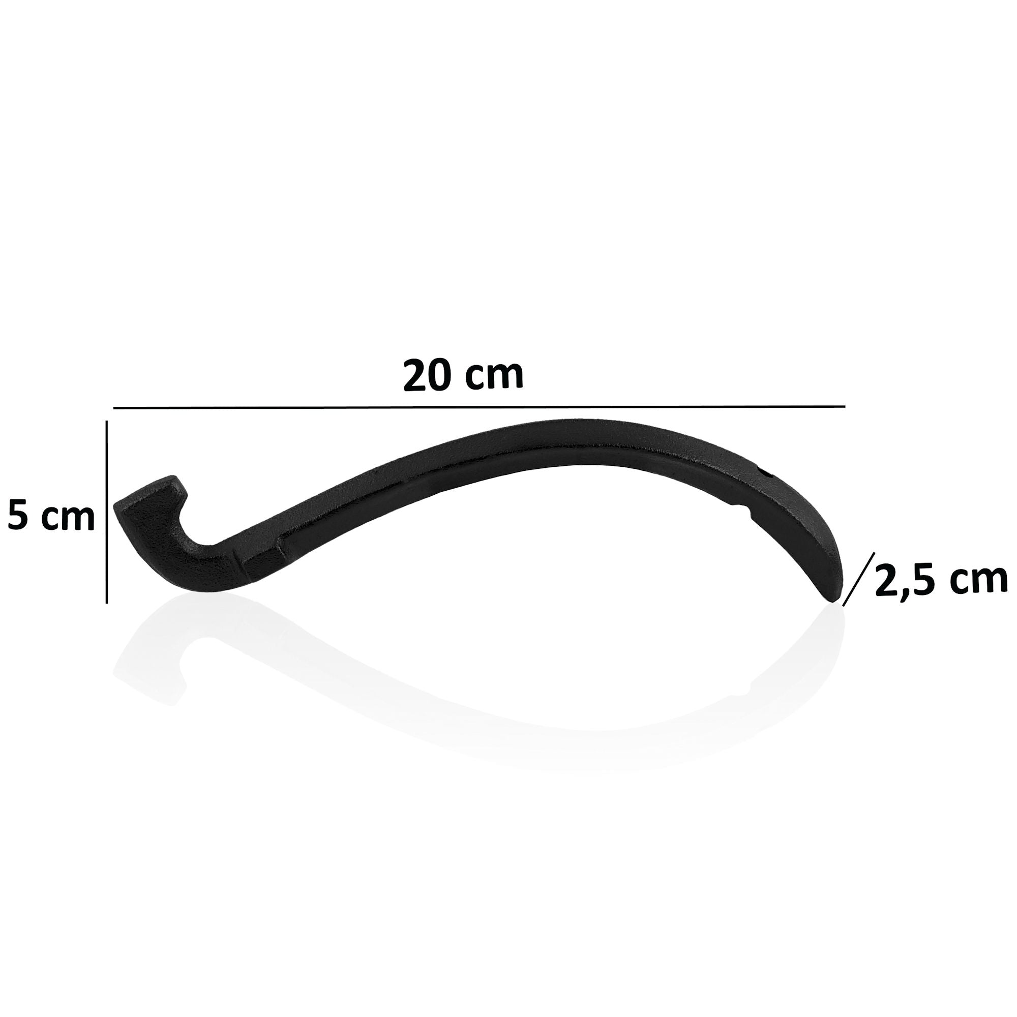 Grill grate lifter, 20 x 2.5 x 5 cm, cast iron