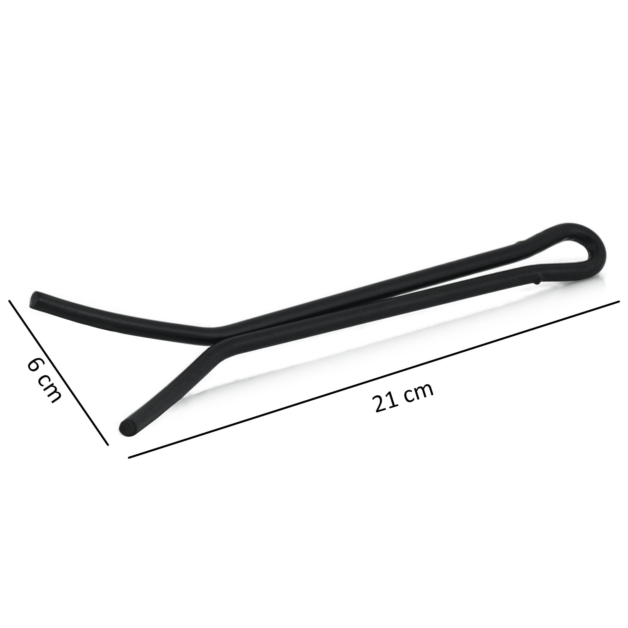Grillrostheber, 21 x 6,5 x 1 cm, Stahl, schwarz