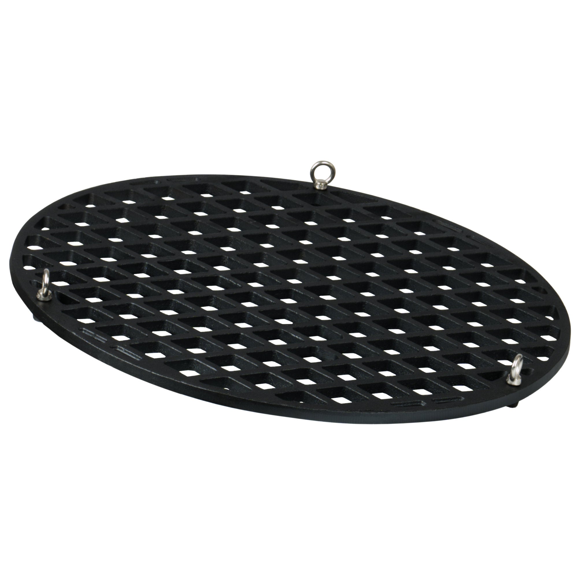 Grillrost, Ø 54 cm, Gusseisen, pre-seasoned, inkl. Seilaufhängung
