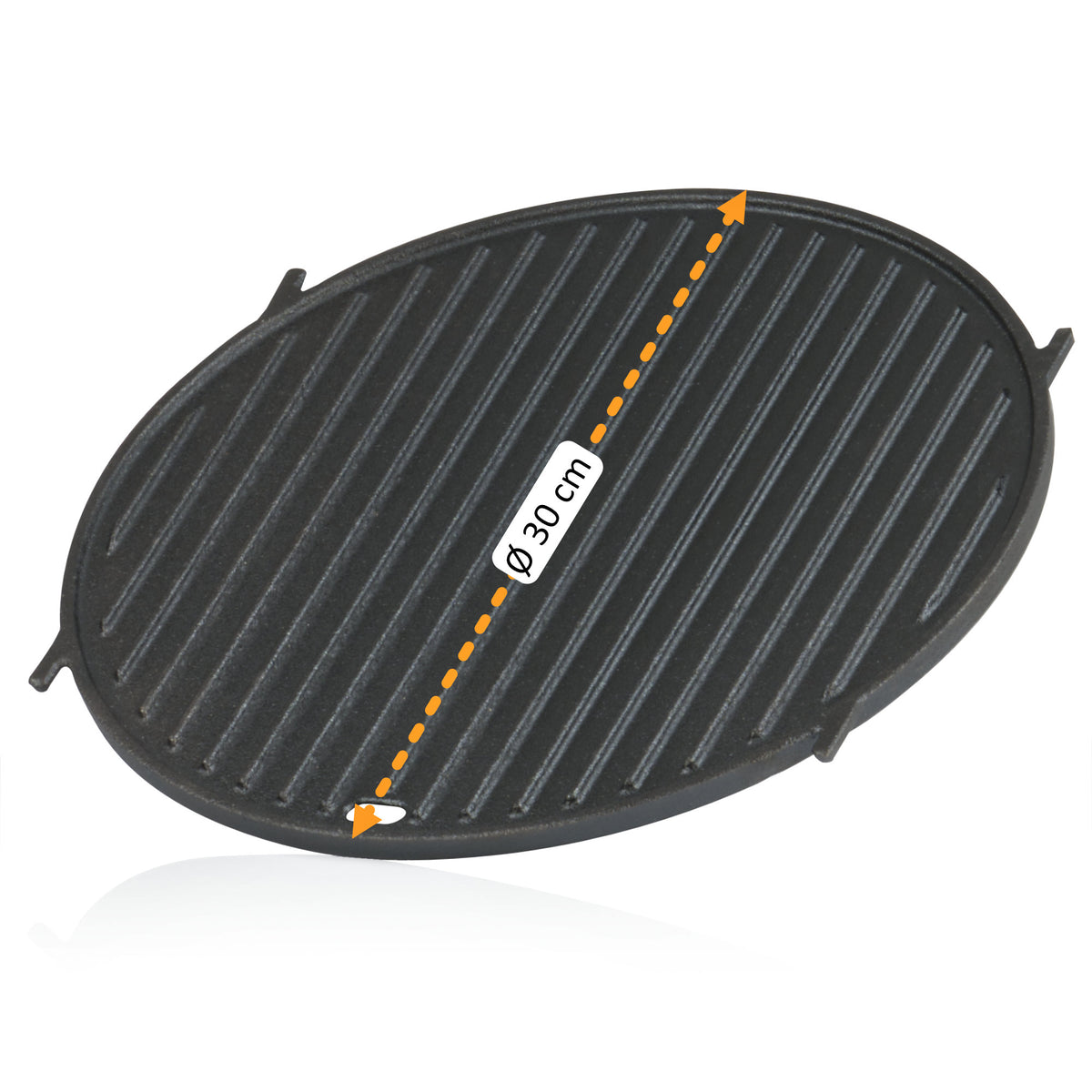 Plaque De Cuisson En Fonte Réversible BBQ-Toro 48,5 X 32 Cm – Grillé & Plat, Pour Barbecue Gaz & Charbon