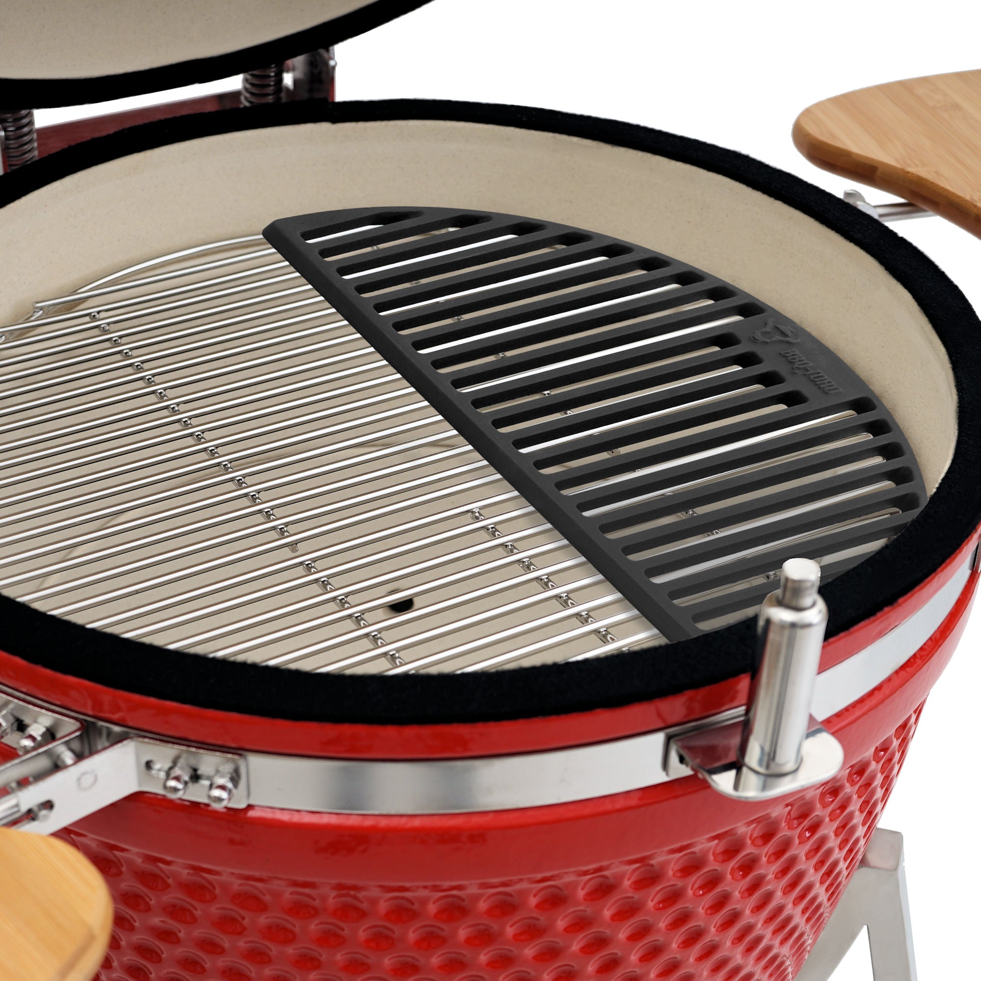 Grillrost für Kamado Keramikgrill, Ø 52 cm, Gusseisen, emailliert