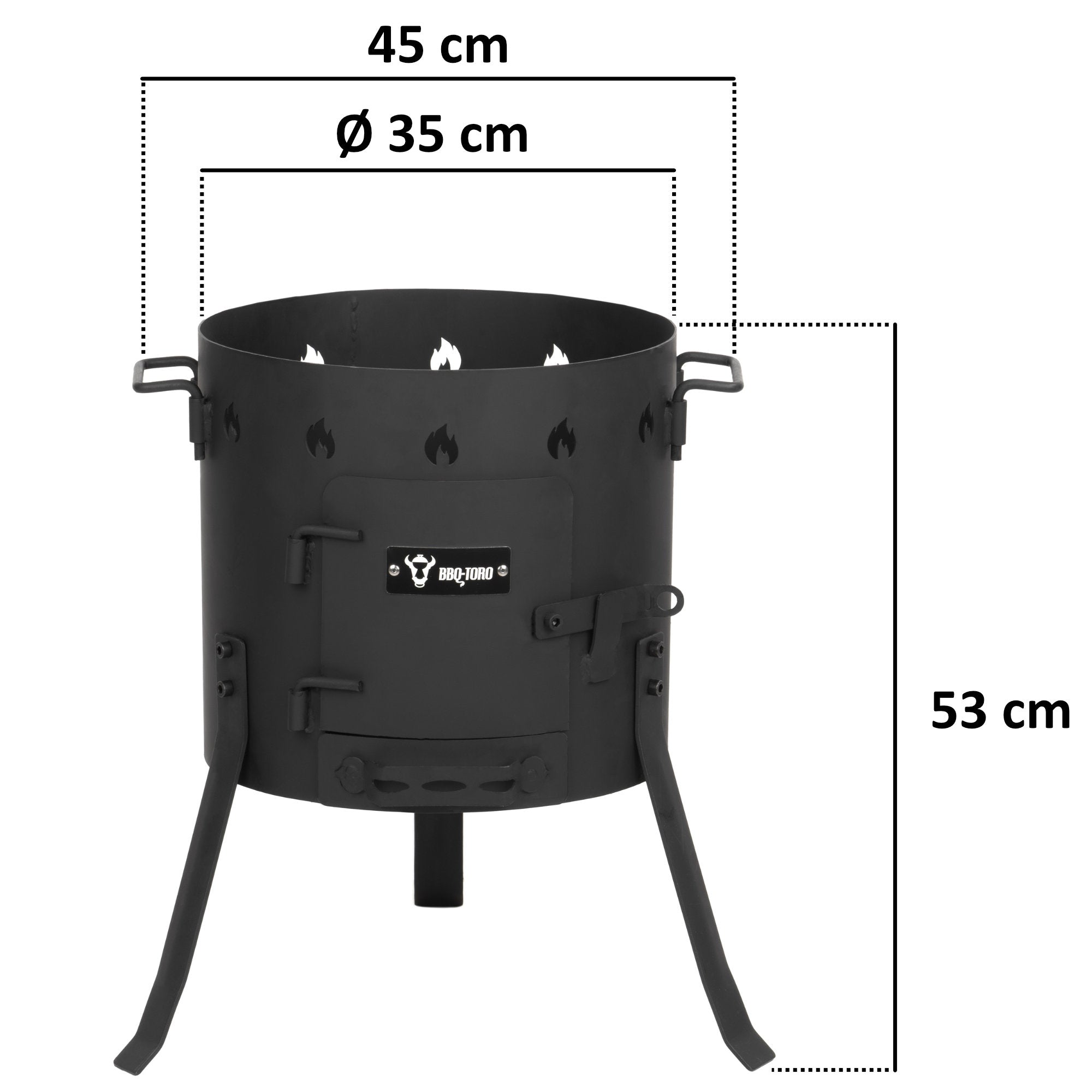 Four Kazan Ø 35 cm, avec kazan, en fonte