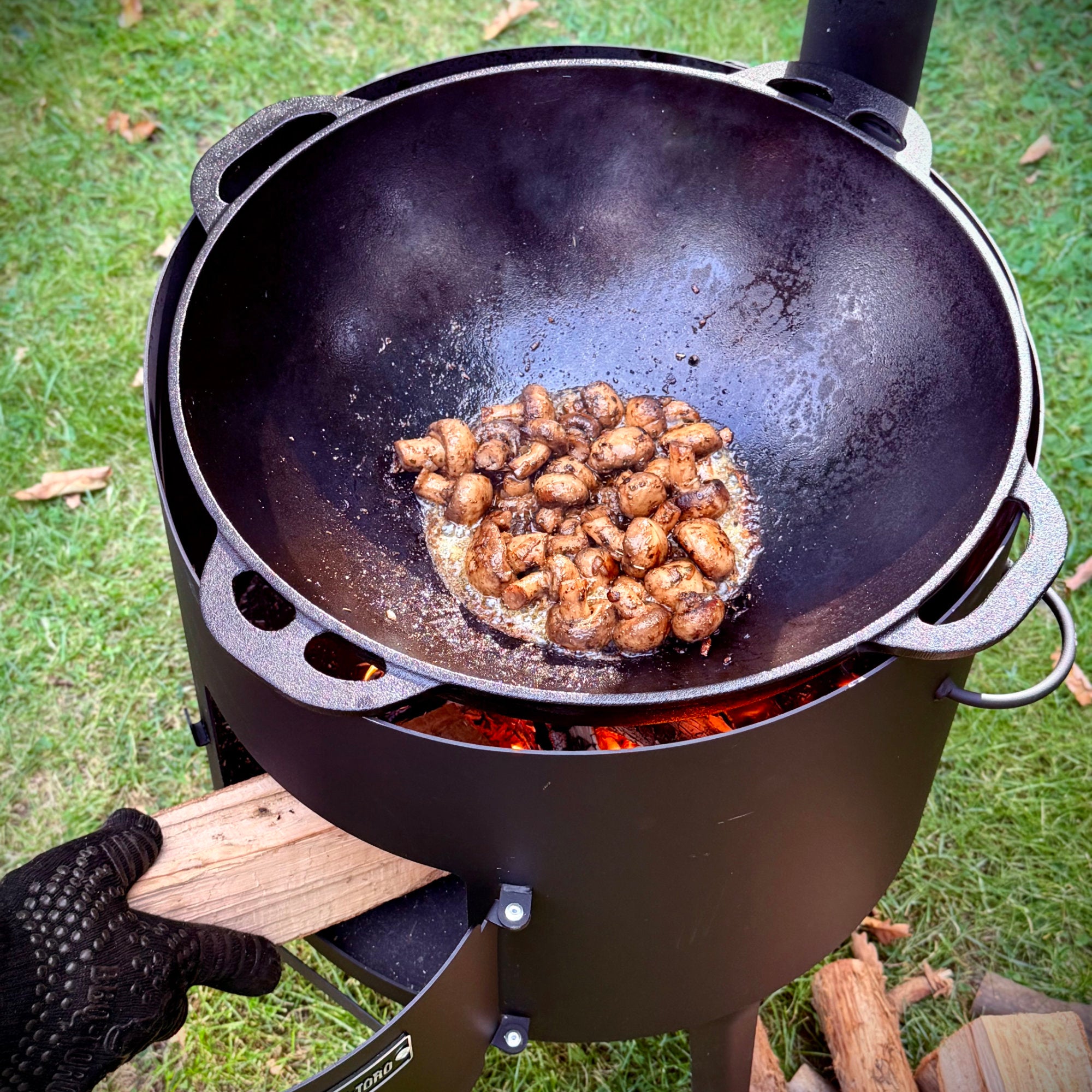 BBQ-Toro Kazan houder | Kazan standaard | driepoot statief voor wok en