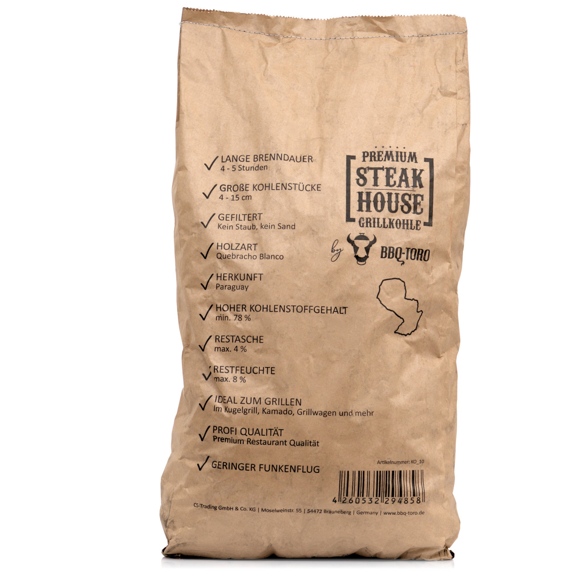 Charbon de bois « Steak House Premium », Querbracho Blanco
