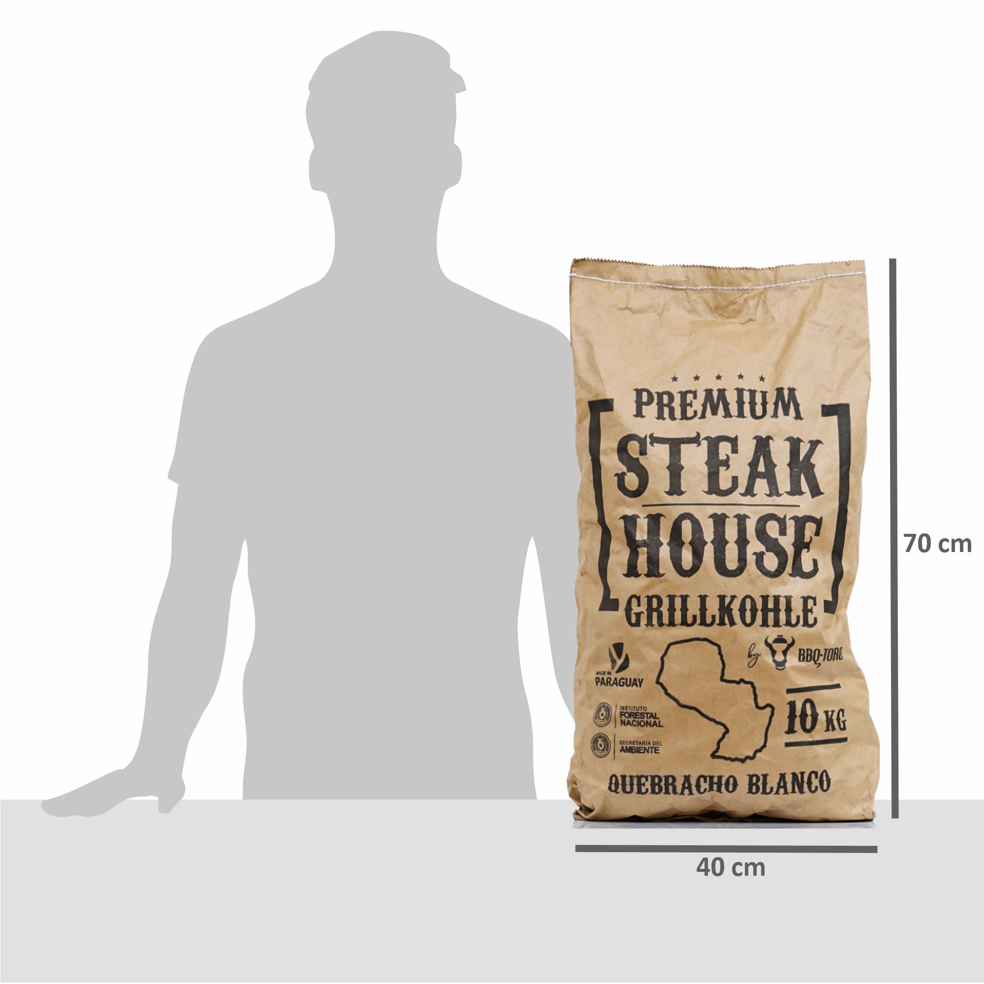 Charbon de bois « Steak House Premium », Querbracho Blanco