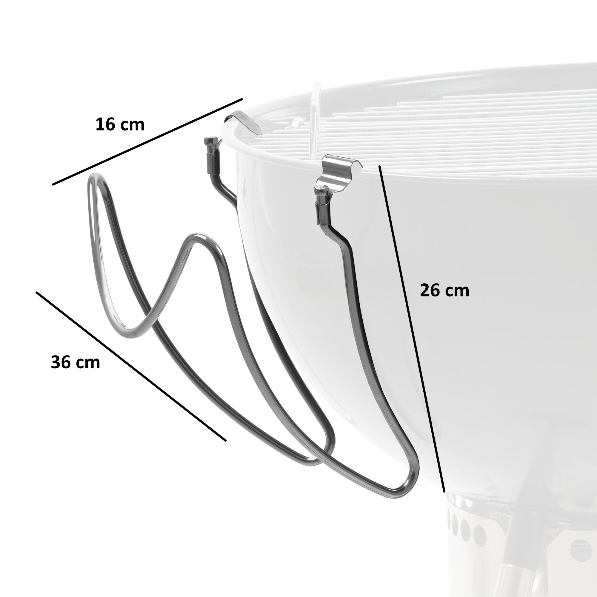 Deckelhalter, universal, für 47 cm und 57 cm Kugelgrill