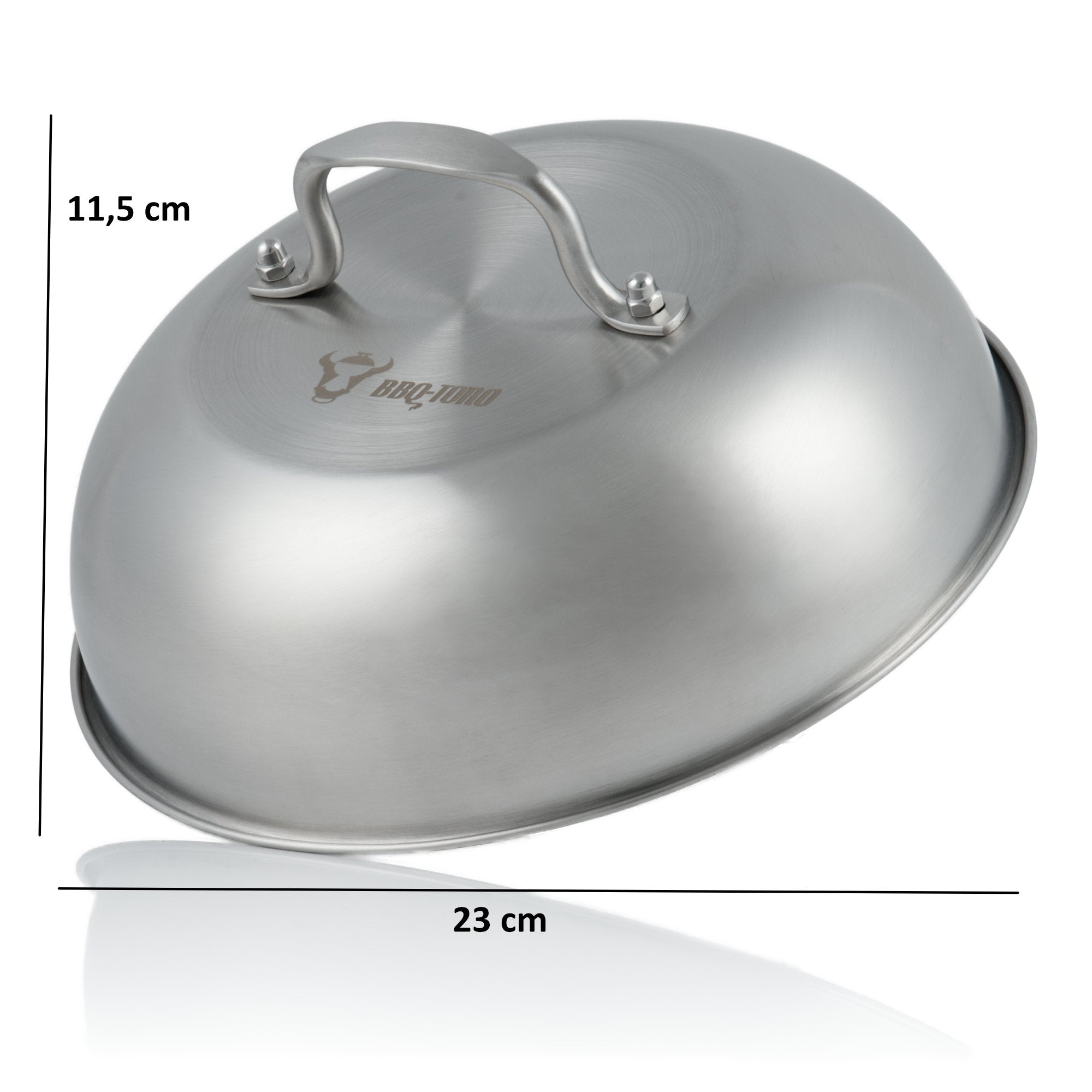 Wärmeglocke, Ø 23 cm, Edelstahl, runder Griff
