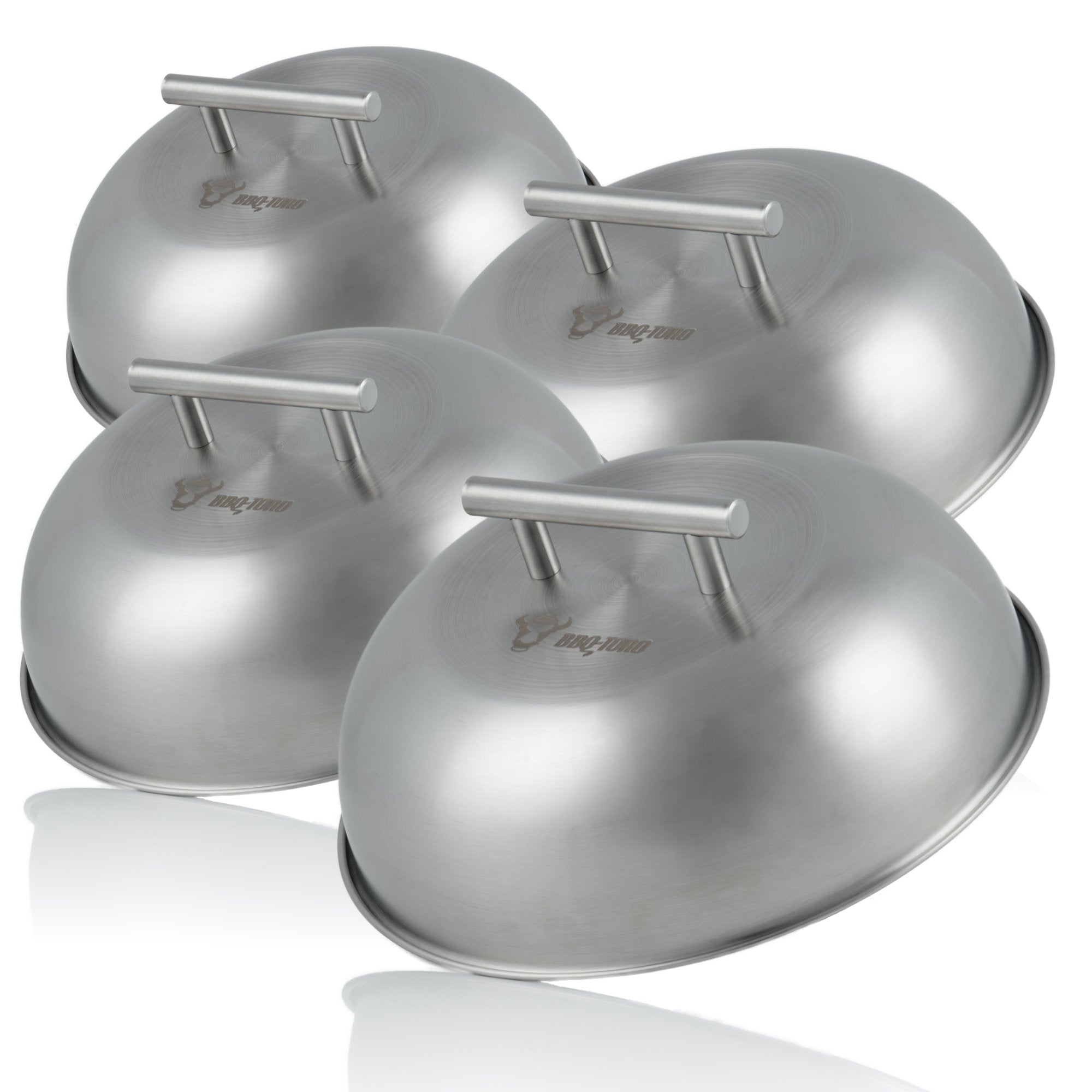 Wärmeglocke, Ø 23 cm, Edelstahl, kantiger Griff