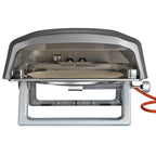 Gas pizza oven, including turntable