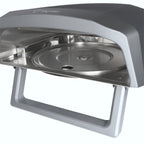 Gas pizza oven, including turntable