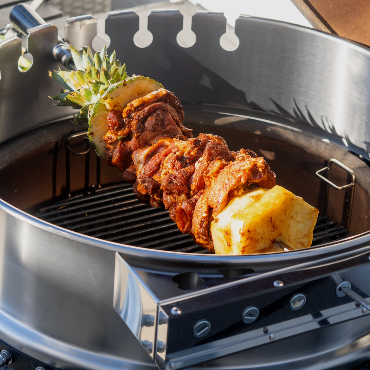 Grillspieß Set, für Ø 57 cm Kugelgrill, 7 Edelstahl Spieße – BBQ-Toro