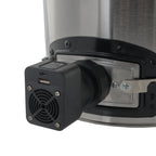 Raketenofen "RAKETE #3", Edelstahl, Rocket Stove inkl. USB Kabel und Stecker