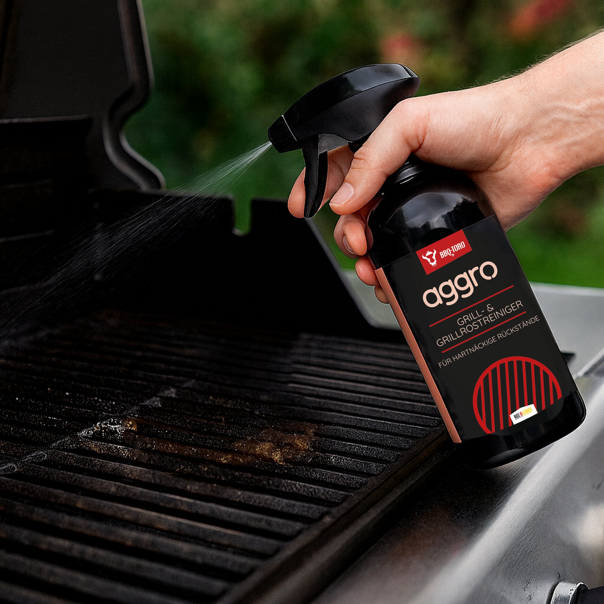 Allrounder Pflege Set, 6-teilig, inkl. Sprays, Grillbürste und Schaber