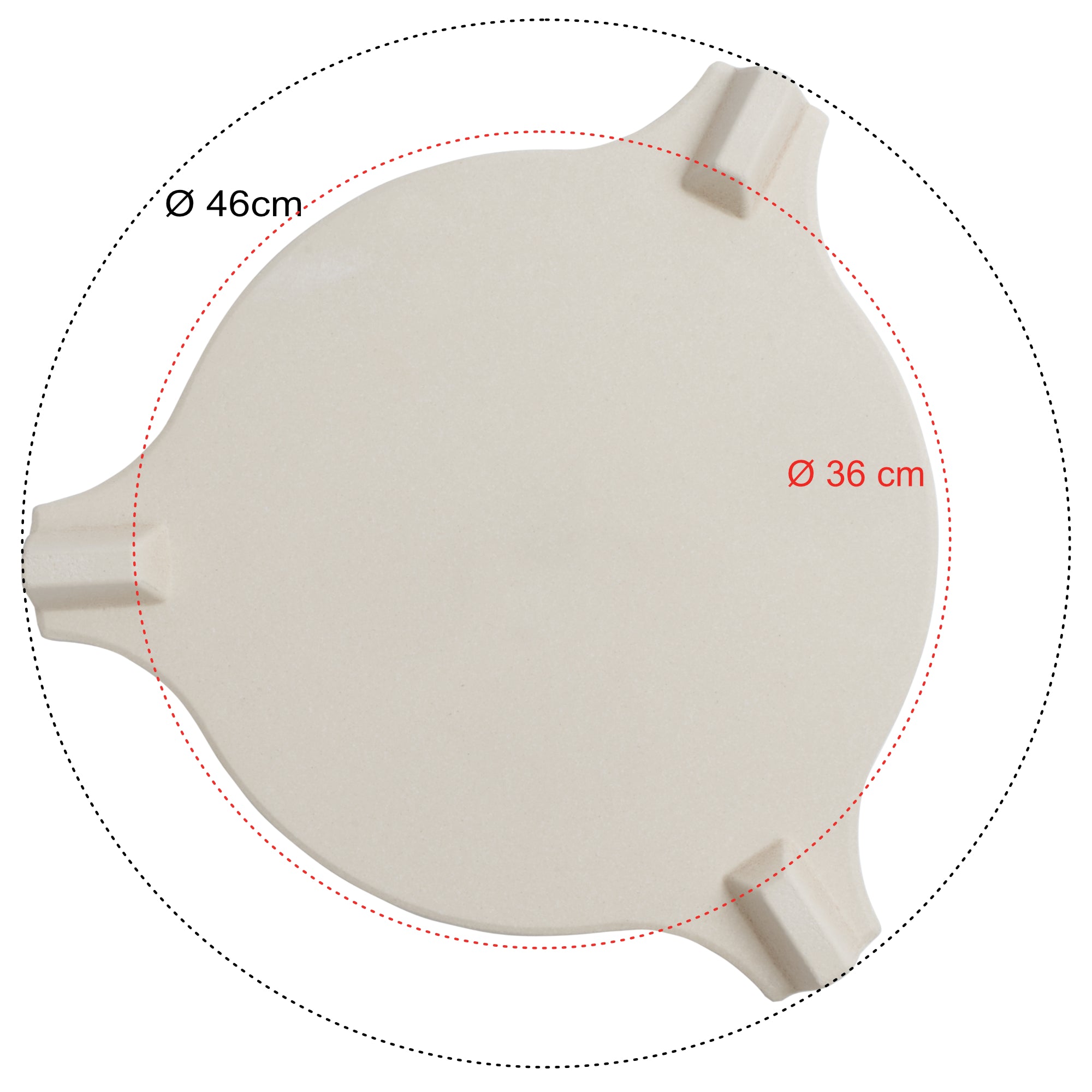 BBQ-Toro Deflechtsteen 36 cm - 46 cm BBQ-Toro Deflechtsteen 36 cm - 46 cm