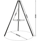 Barbecue trépied avec grille Ø 56 cm, 165 cm