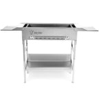 Grill mit Spießaufsatz, 9 Spieße, Edelstahl, inkl. Motor