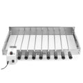 Grillaufsatz, 9 Spieße, 56 x 26-40 cm, Edelstahl, inkl. Motor links
