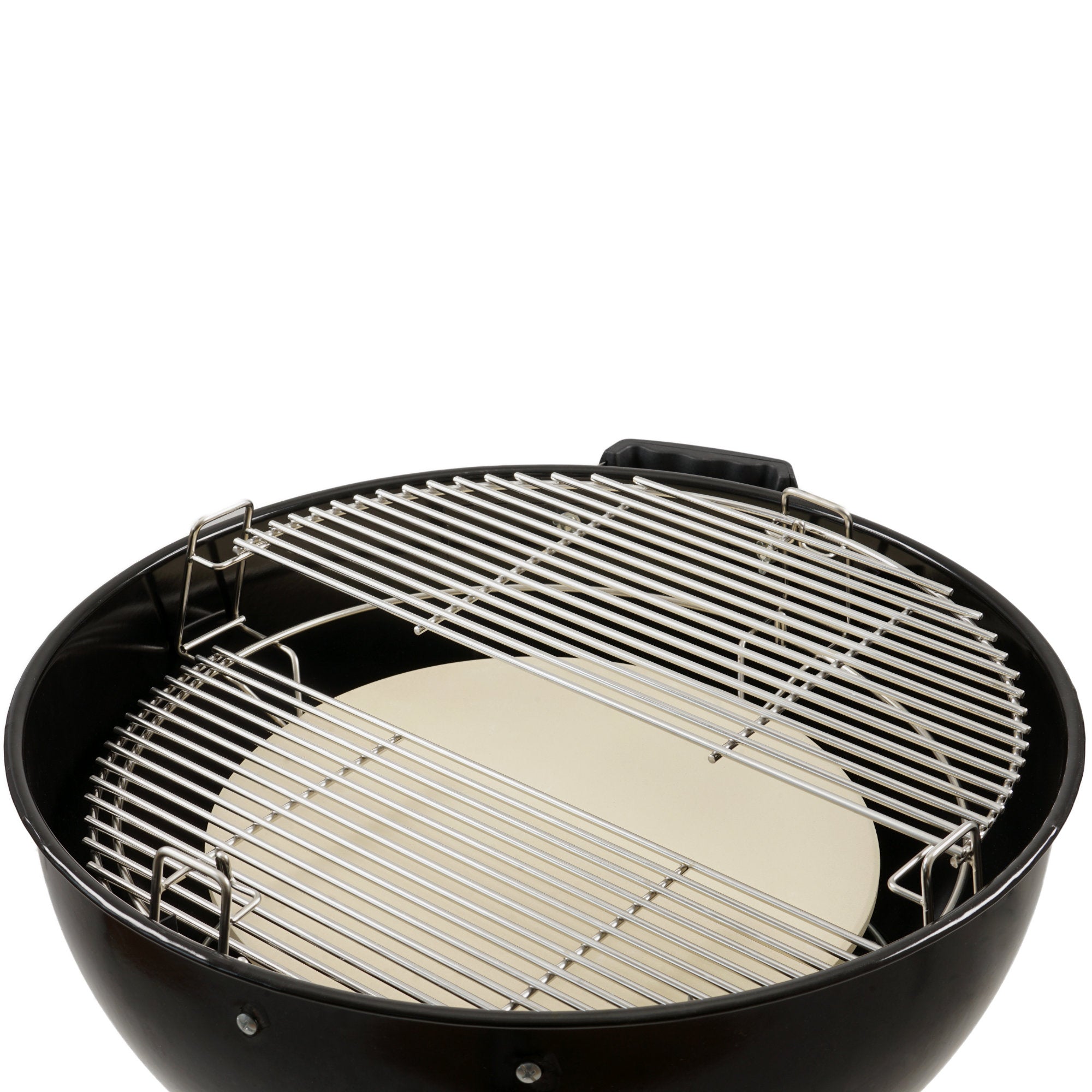 Smokersystem für Ø 57 cm Kugelgrill, Ø 54 cm, 3 Ebenen, Edelstahl