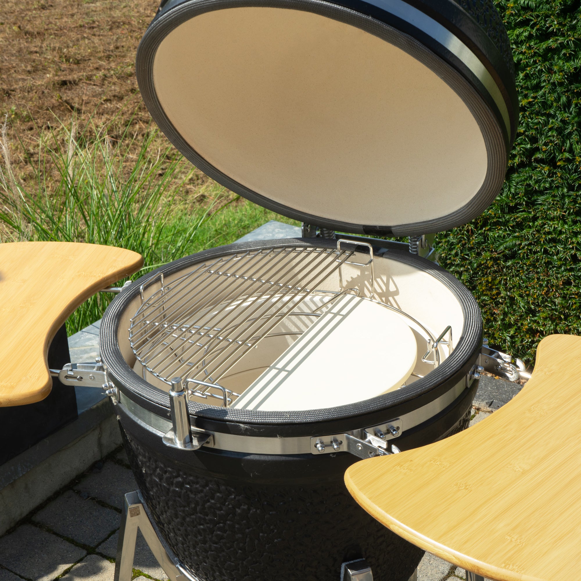 Smokersystem für Kamado, 3 Ebenen, Edelstahl