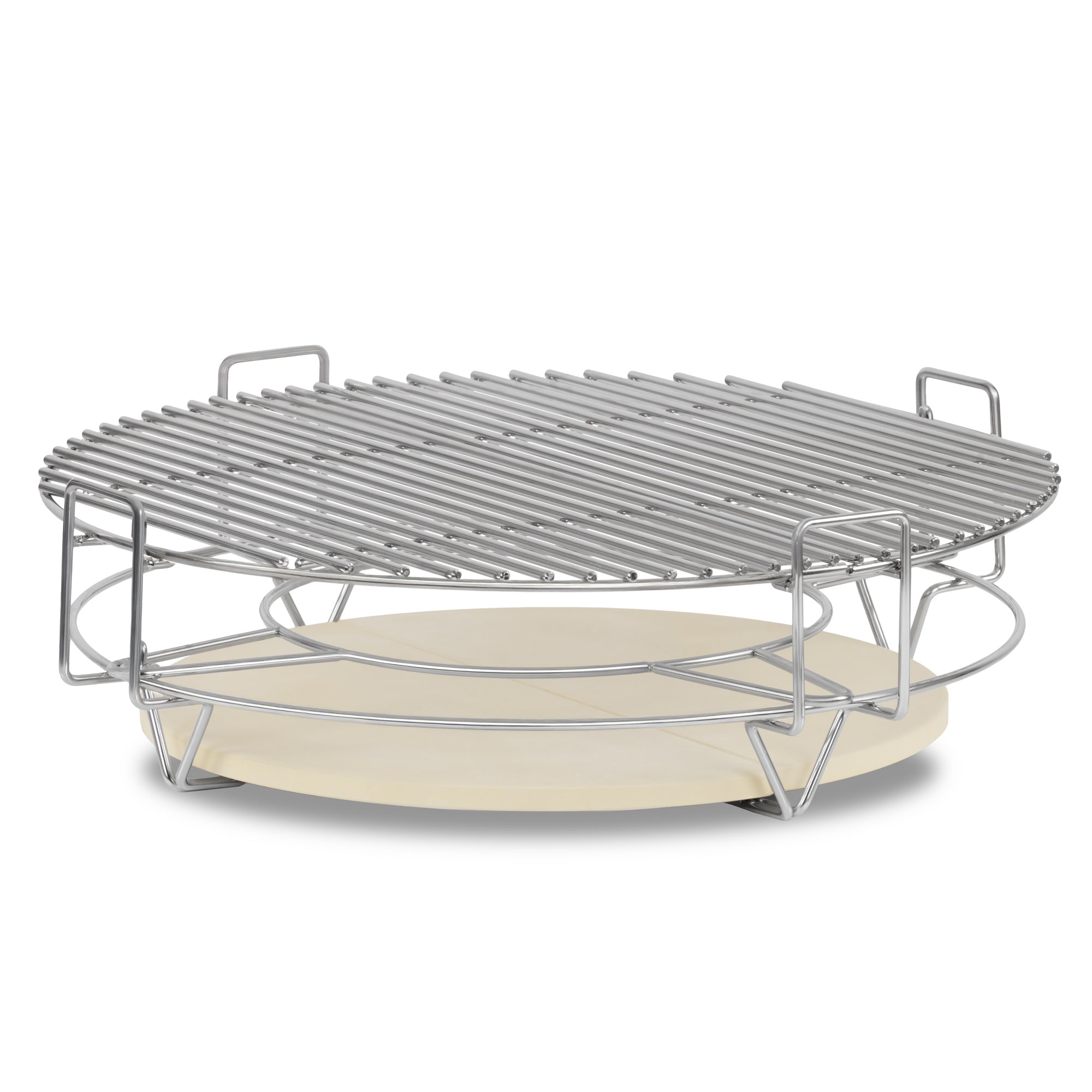 Smokersystem für Kamado, 3 Ebenen, Edelstahl