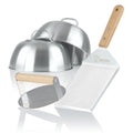 Smash Burger Set, 4-piece, including burger bells, smasher, spatula