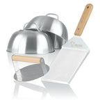 Smash Burger Set, 4-piece, including burger bells, smasher, spatula