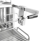 Doppel Spießgrill, Edelstahl, inkl. Motor und zwei Grillspießen
