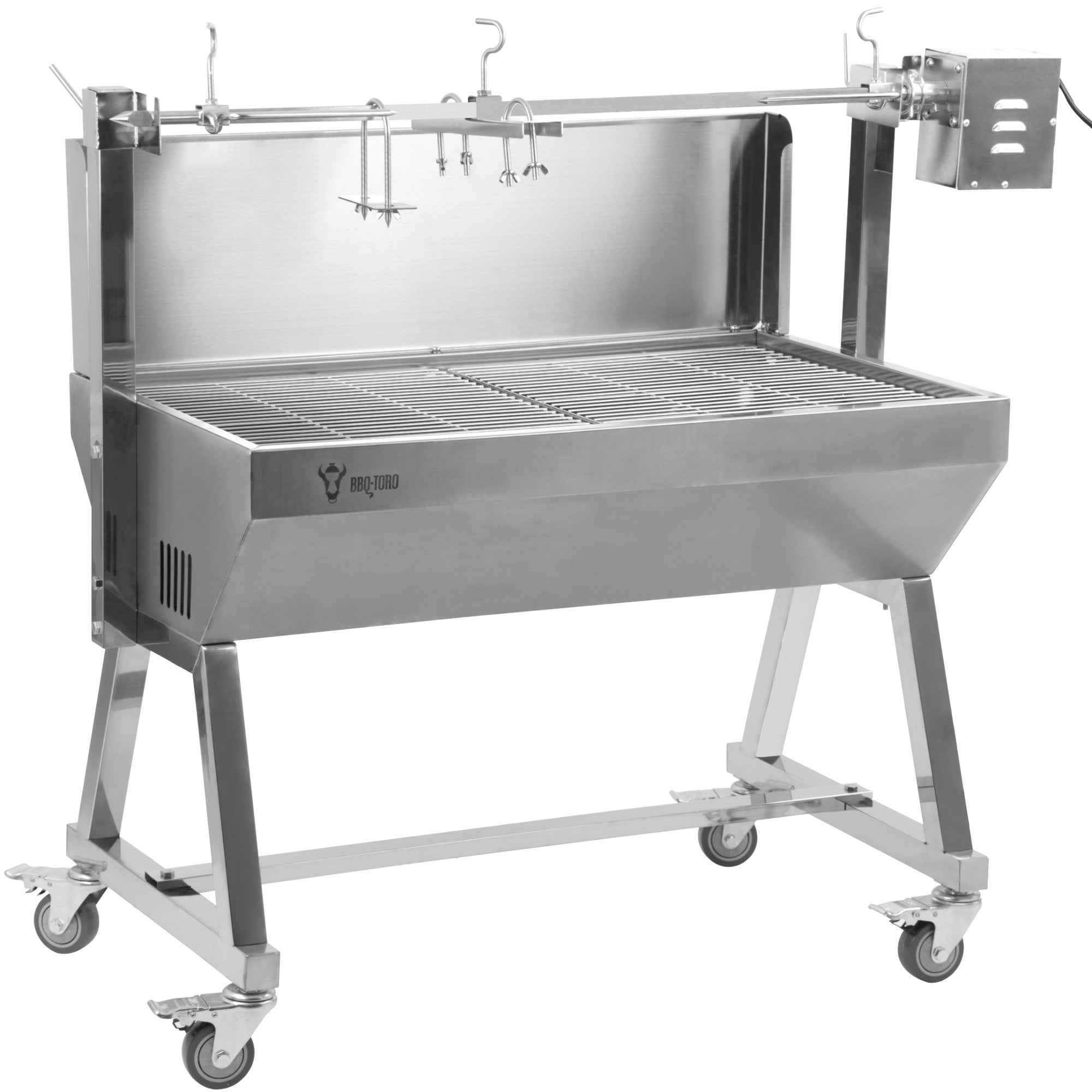 Spanferkelgrill, bis 60 kg, mobil, Edelstahl