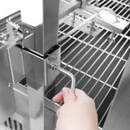 Spanferkelgrill, bis 60 kg, mobil, Edelstahl