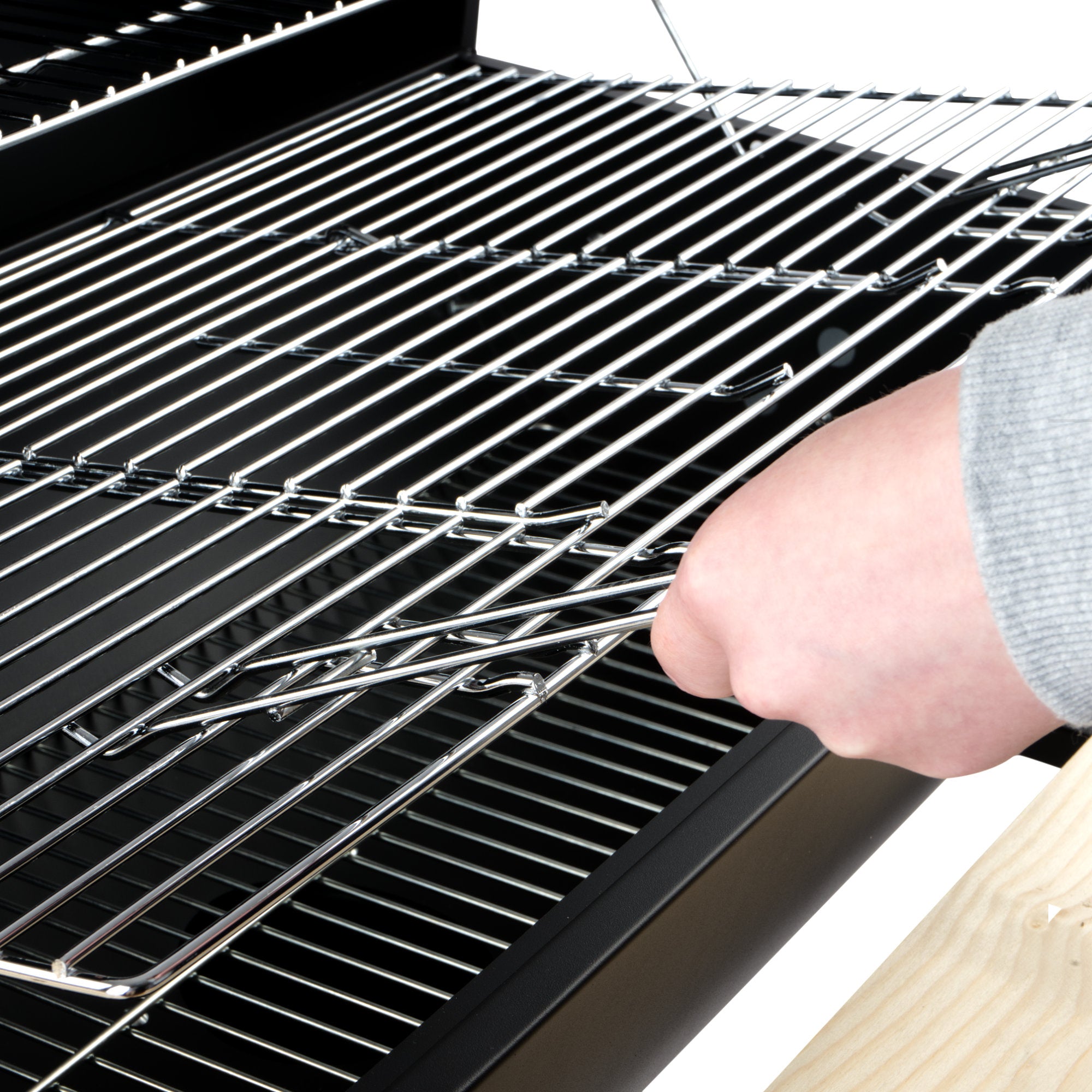 Holzkohle Grillwagen, Ø 42 x (L) 80 cm