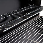 Charcoal grill cart, mobile, including thermometer