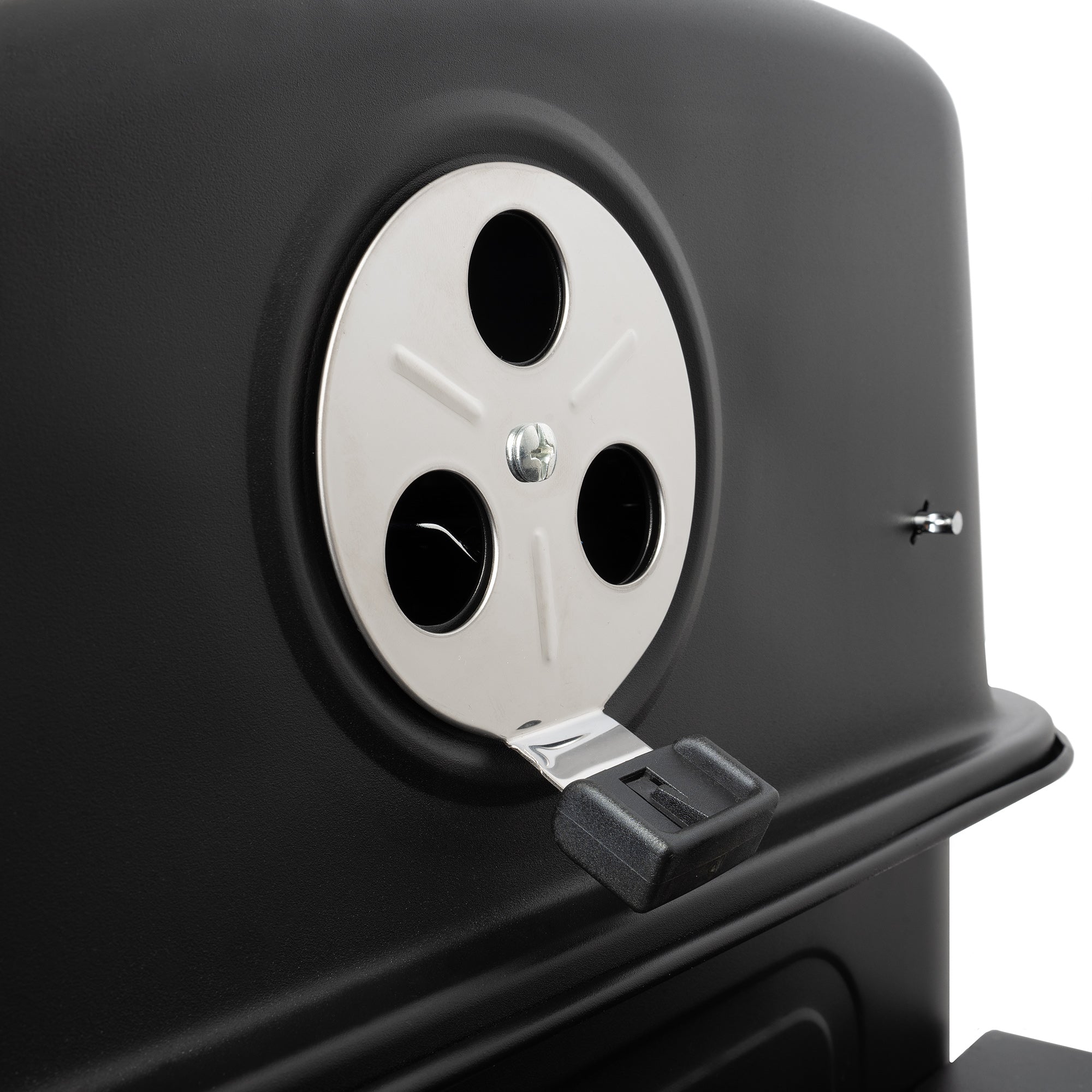 Chariot pour barbecue au charbon de bois, bac à charbon réglable en hauteur, avec thermomètre