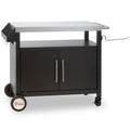 Grillwagen, silber/schwarz, 103,5 x 59 x 81 cm, inkl. großer Arbeitsfläche