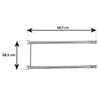 Stainless steel burner tube set, replacement burners for several Weber gas grills