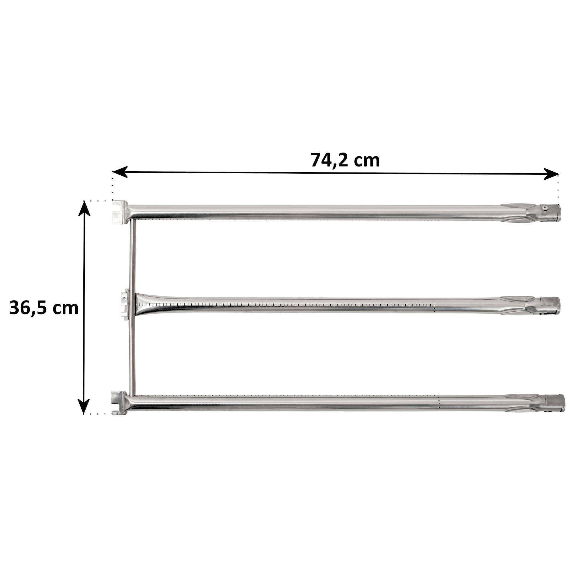 Edelstahl Brennerrohr-Set, Ersatzbrenner für div. Weber Gasgrills