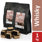 Morceaux fumés, whisky, fûts de chêne ayant contenu du whisky à 100 %