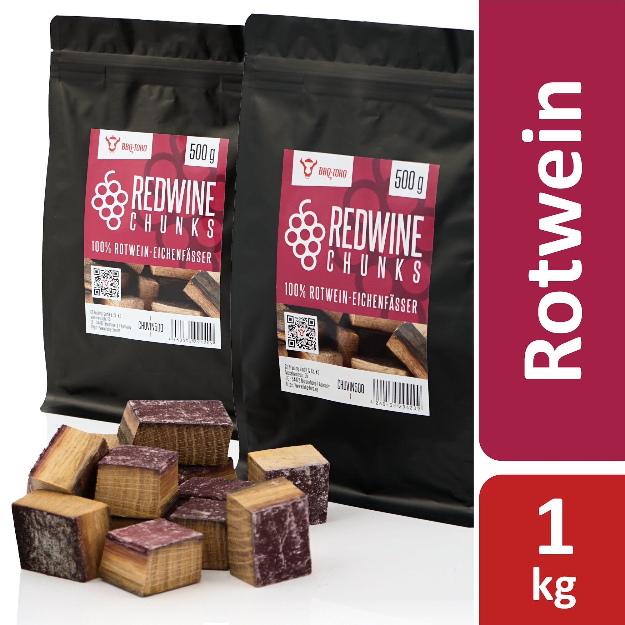 Räucherchunks, Rotwein