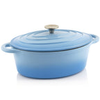 Cocotte, Gusseisen, Emailliert, 4,3 Liter, oval