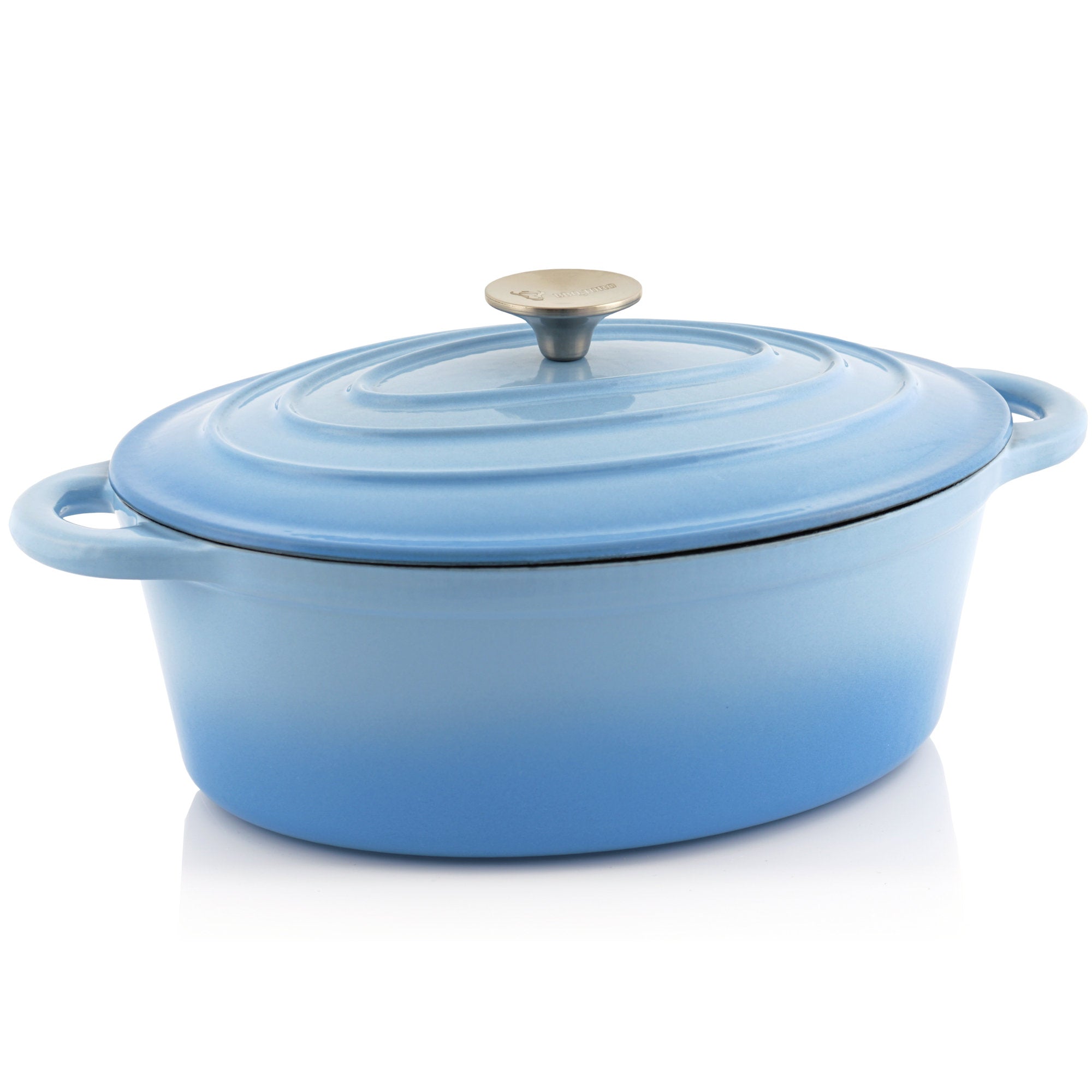 Cocotte ovale en fonte émaillée, 4,3 litres