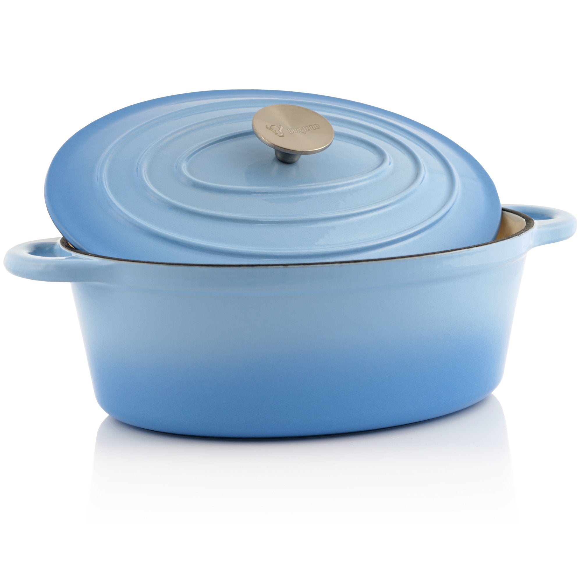 Cocotte ovale en fonte émaillée, 4,3 litres