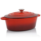 Cocotte, Gusseisen, Emailliert, 4,3 Liter, oval