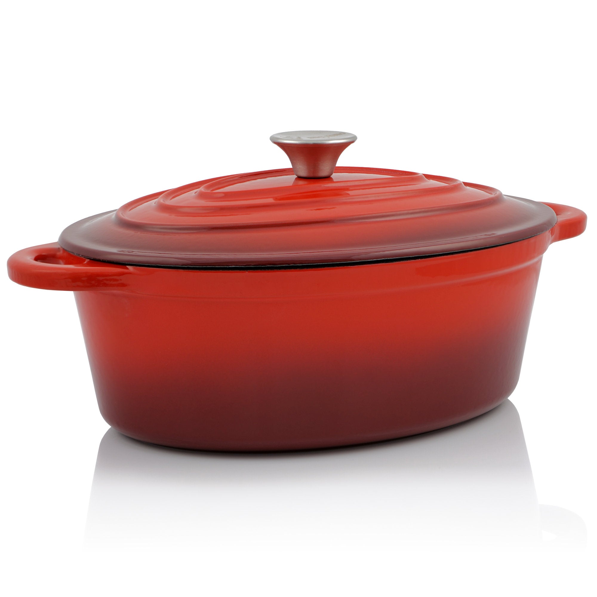 Cocotte ovale en fonte émaillée, 4,3 litres